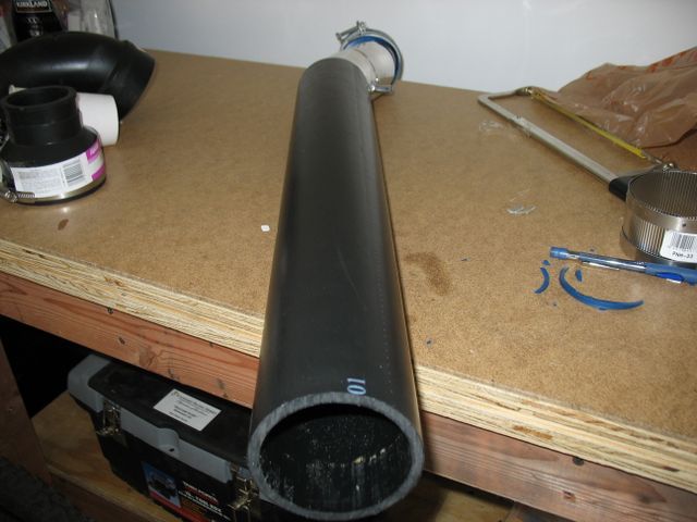 Long cold-air intake tube