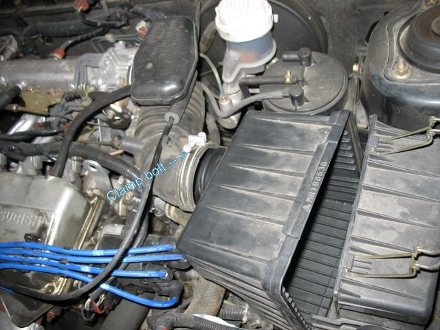 Remove air intake filter